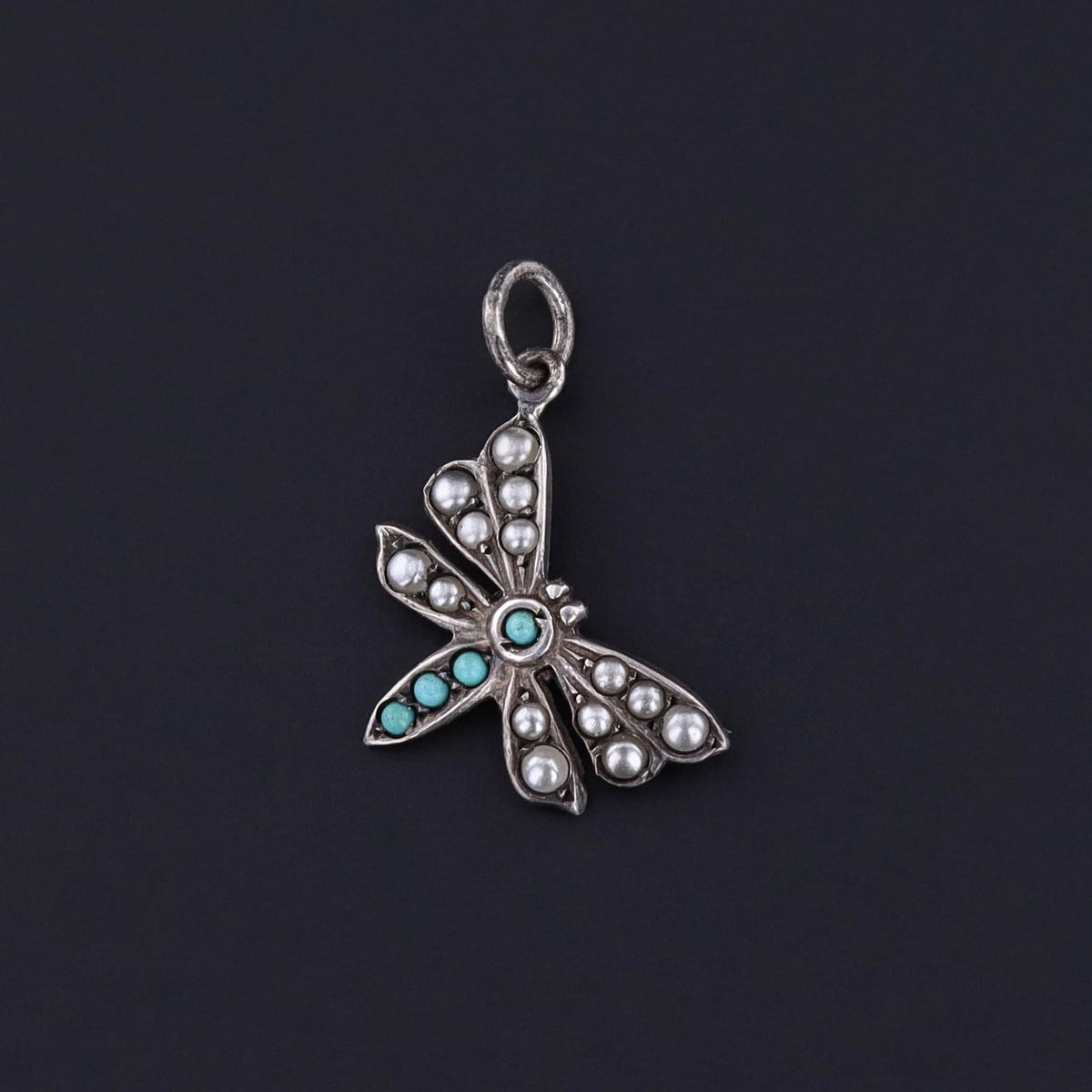 Vintage Butterfly Charm of Silver - Trademark Antiques