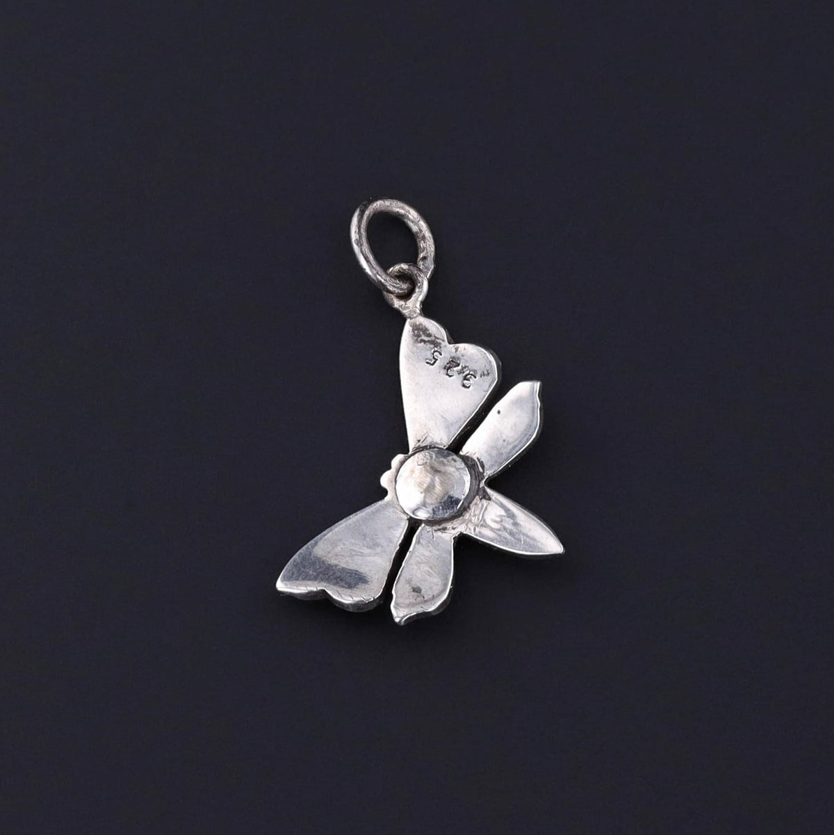 Vintage Butterfly Charm of Silver - Trademark Antiques