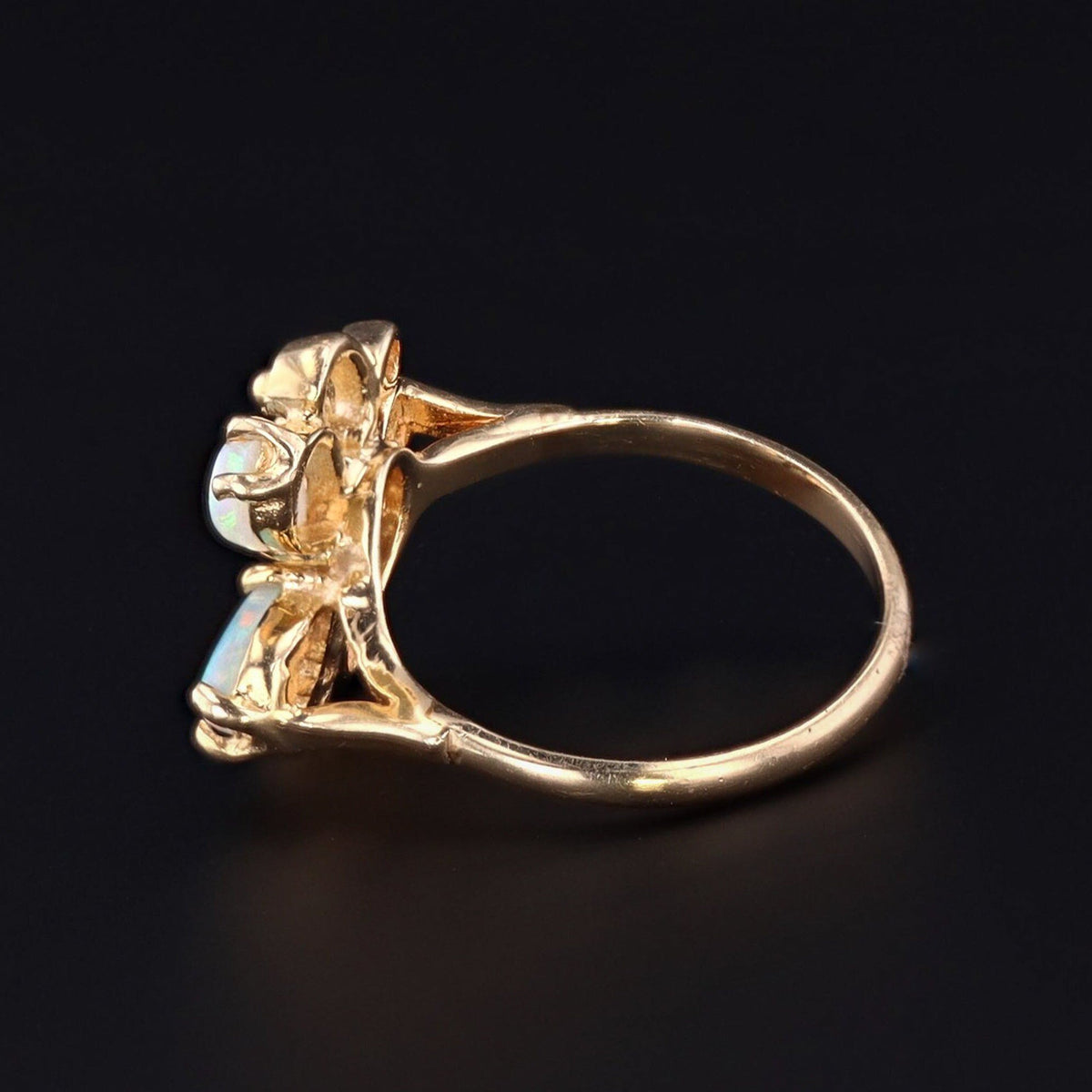 Vintage Butterfly Ring | Opal and Diamond Ring - Trademark Antiques