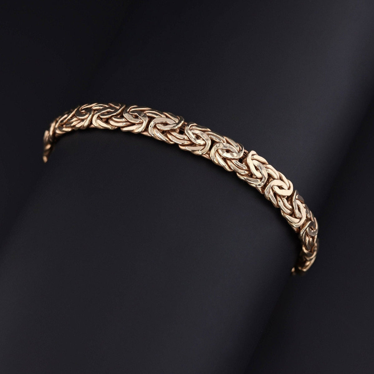 Vintage Byzantine Link Bracelet of 14k Gold - Trademark Antiques