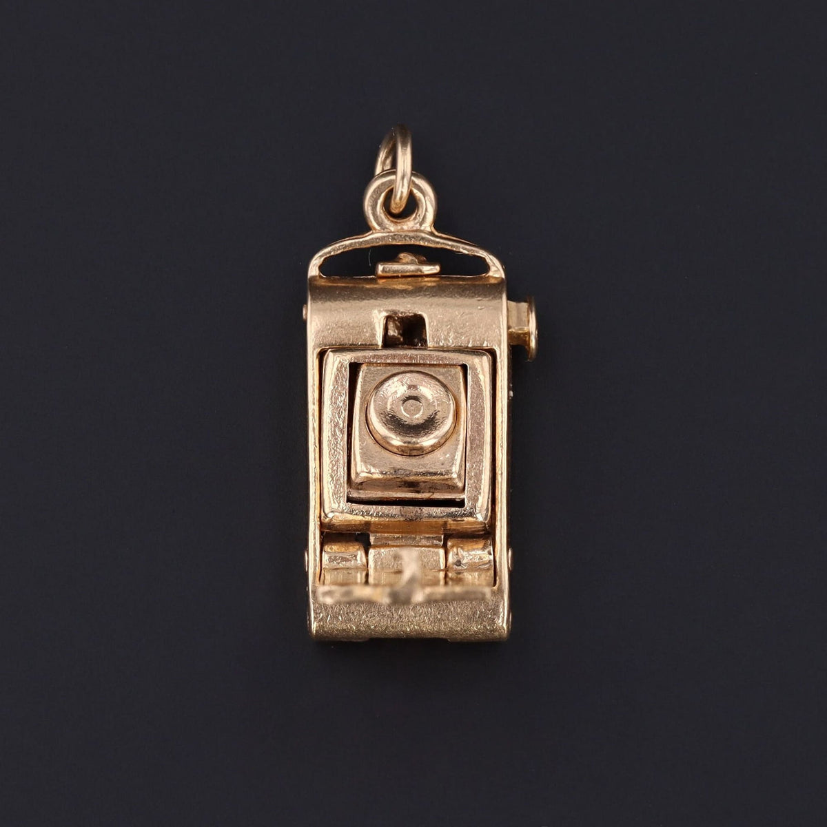 Vintage Camera Charm | 14k Gold Charm or Pendant - Trademark Antiques