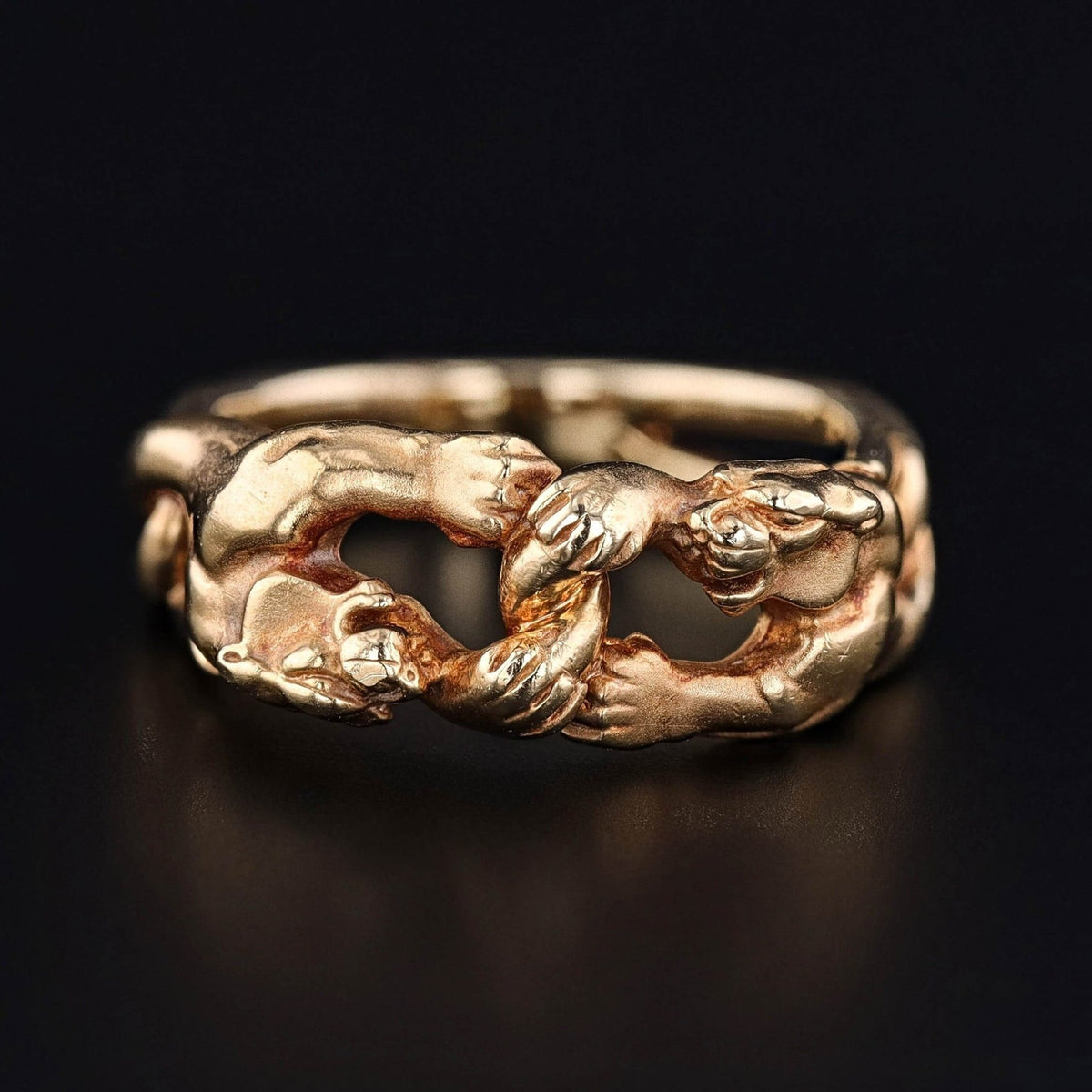 Vintage Carrera y Carrera Panther Ring of 18k Gold - Trademark Antiques