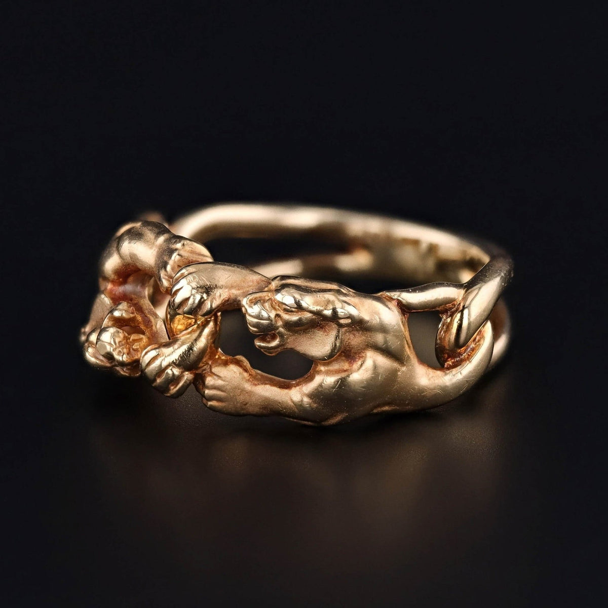 Vintage Carrera y Carrera Panther Ring of 18k Gold - Trademark Antiques