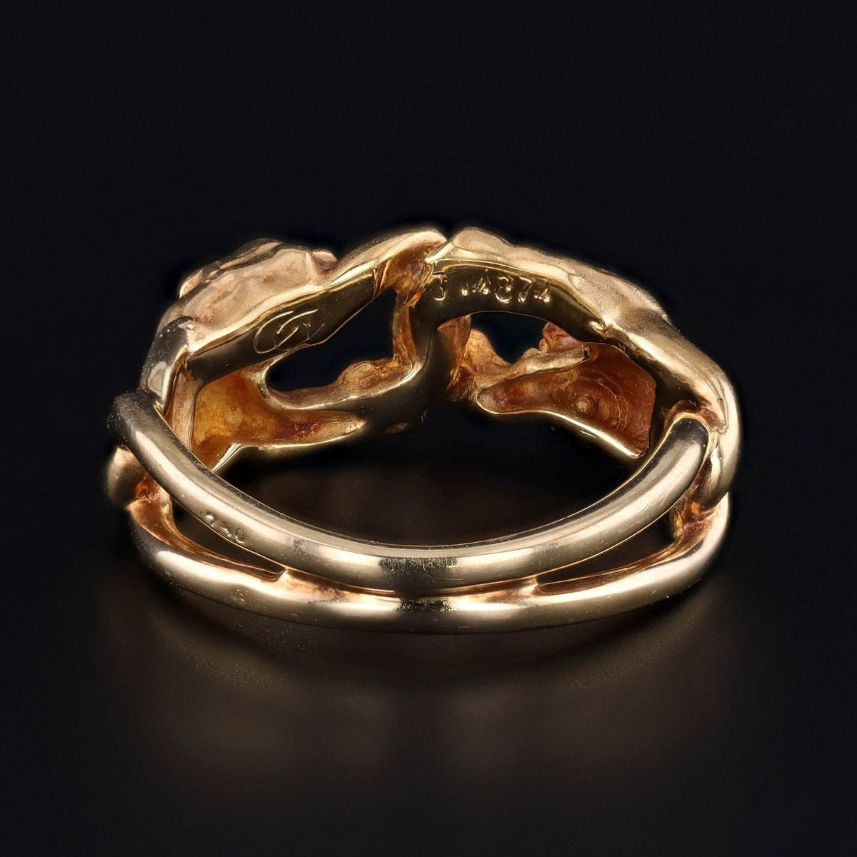 Vintage Carrera y Carrera Panther Ring of 18k Gold - Trademark Antiques