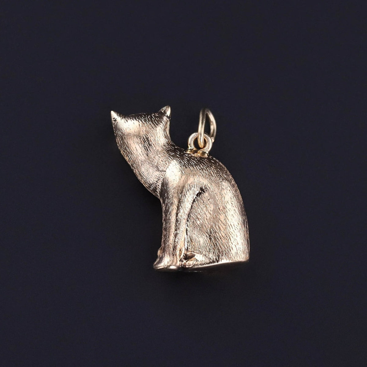 Vintage Cat Charm of 14k Gold - Trademark Antiques