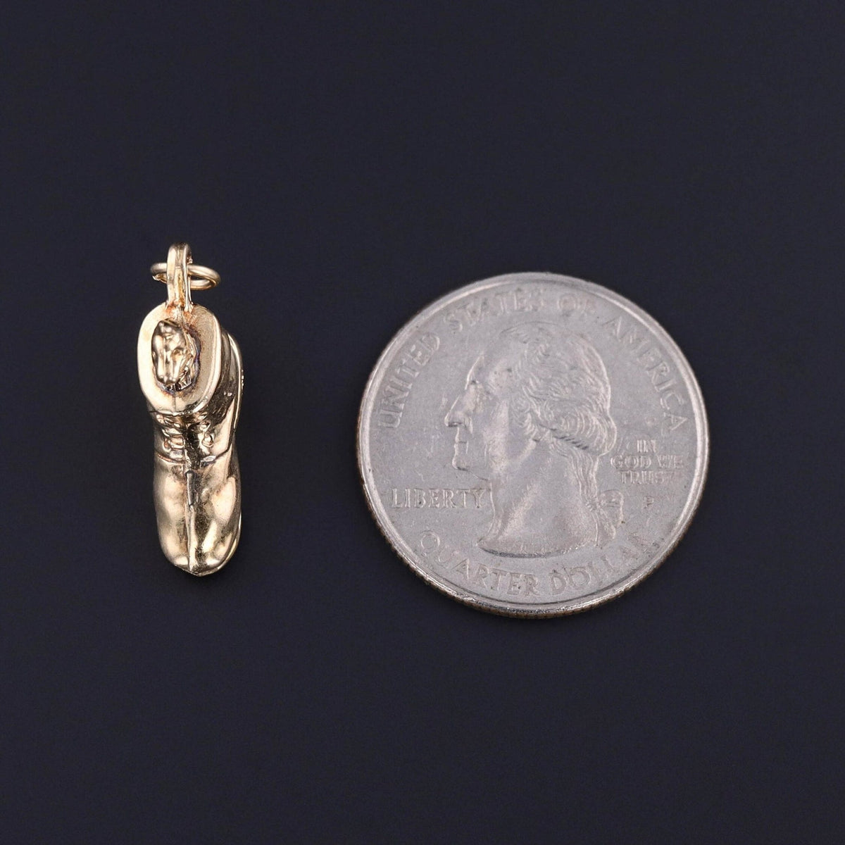 Vintage Cat in Boot Charm of 14k Gold - Trademark Antiques