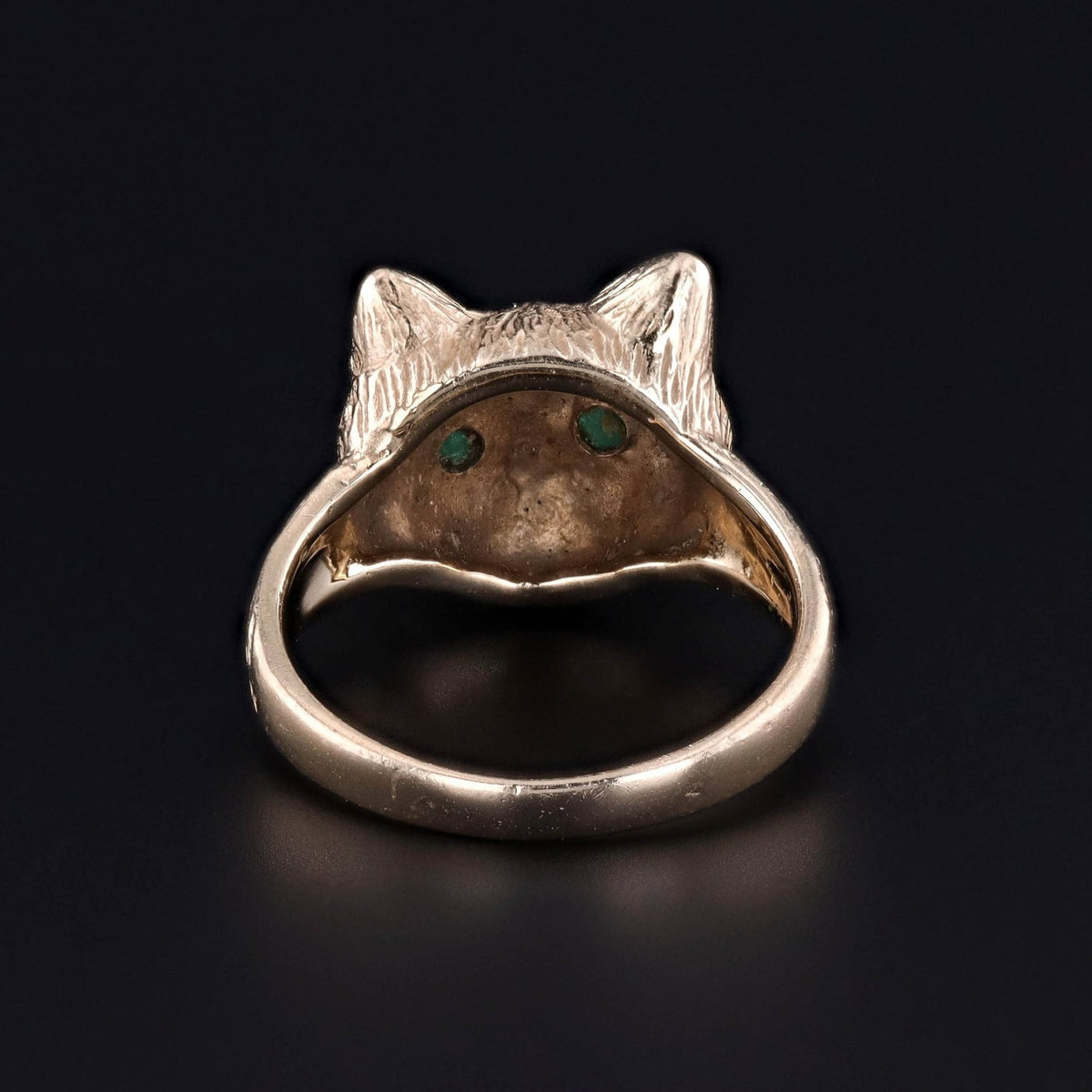 Vintage Cat Ring of 14k Gold - Trademark Antiques