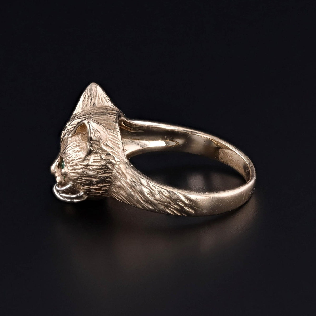 Vintage Cat Ring of 14k Gold - Trademark Antiques