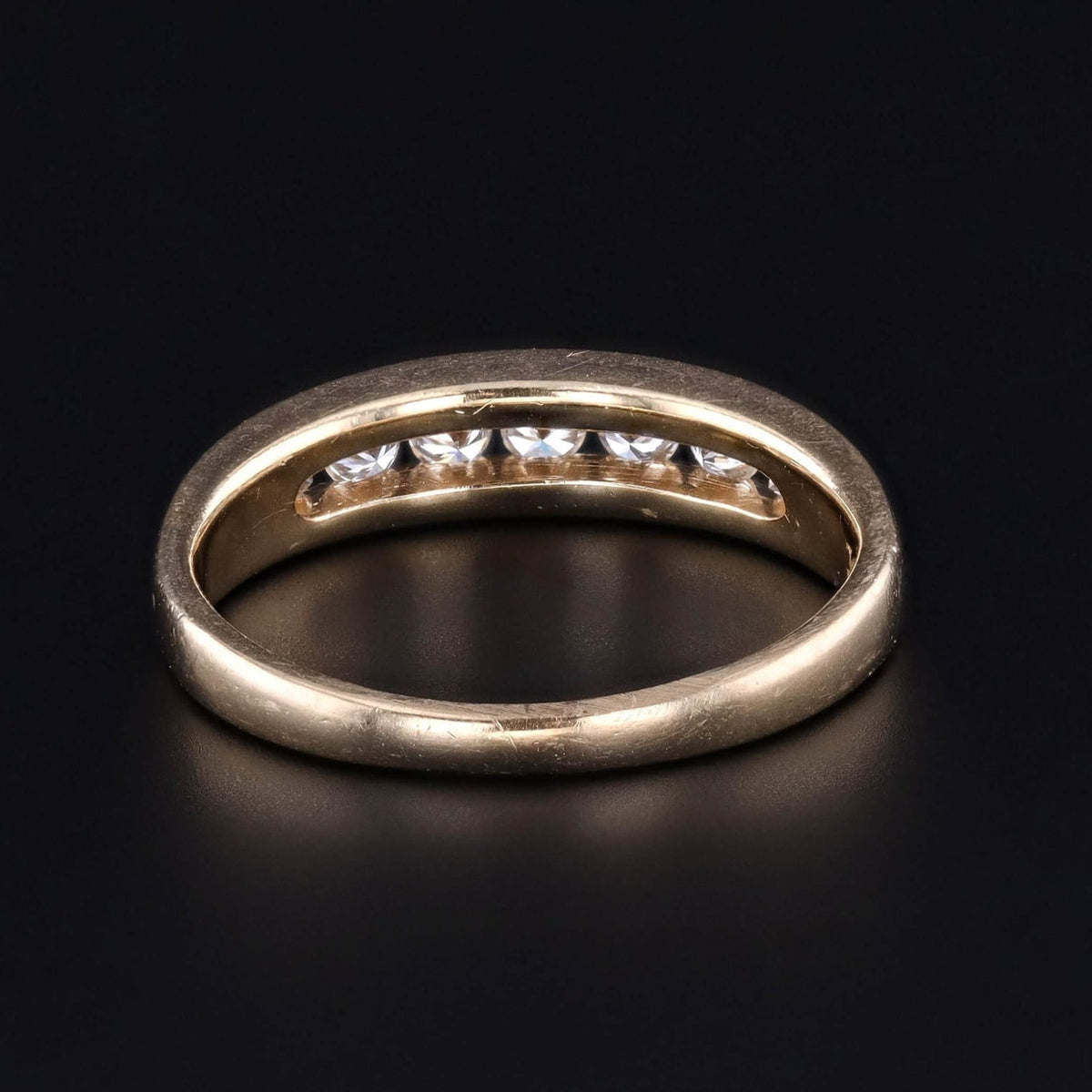 Vintage Channel Set Diamond Band of 14k Gold - Trademark Antiques