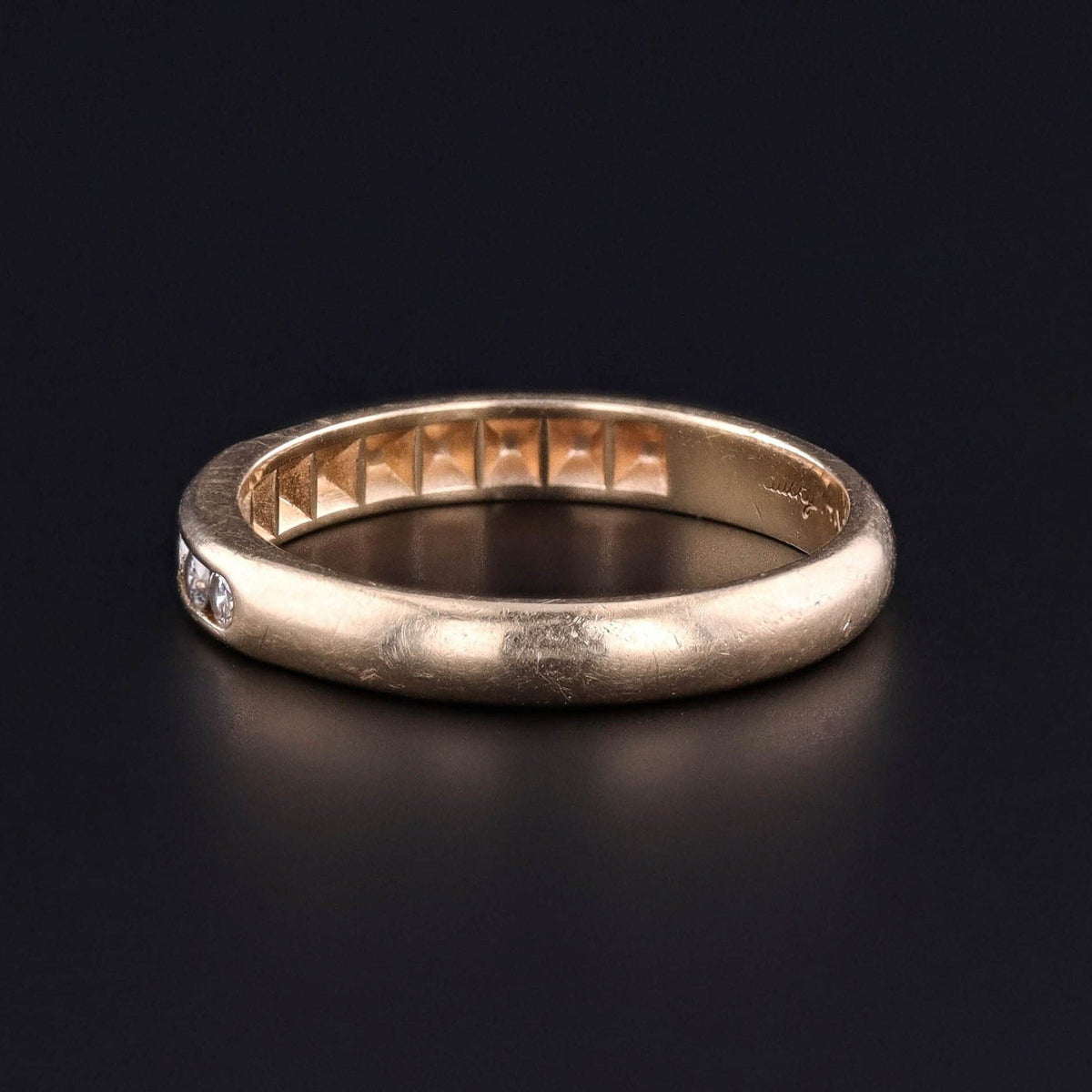 Vintage Channel Set Diamond Band of 14k Gold - Trademark Antiques