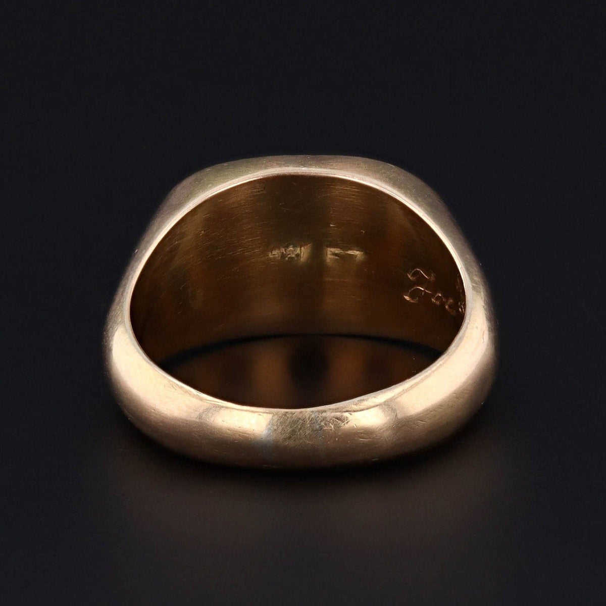 Vintage Charioteer Ring | 18k Gold Ring - Trademark Antiques