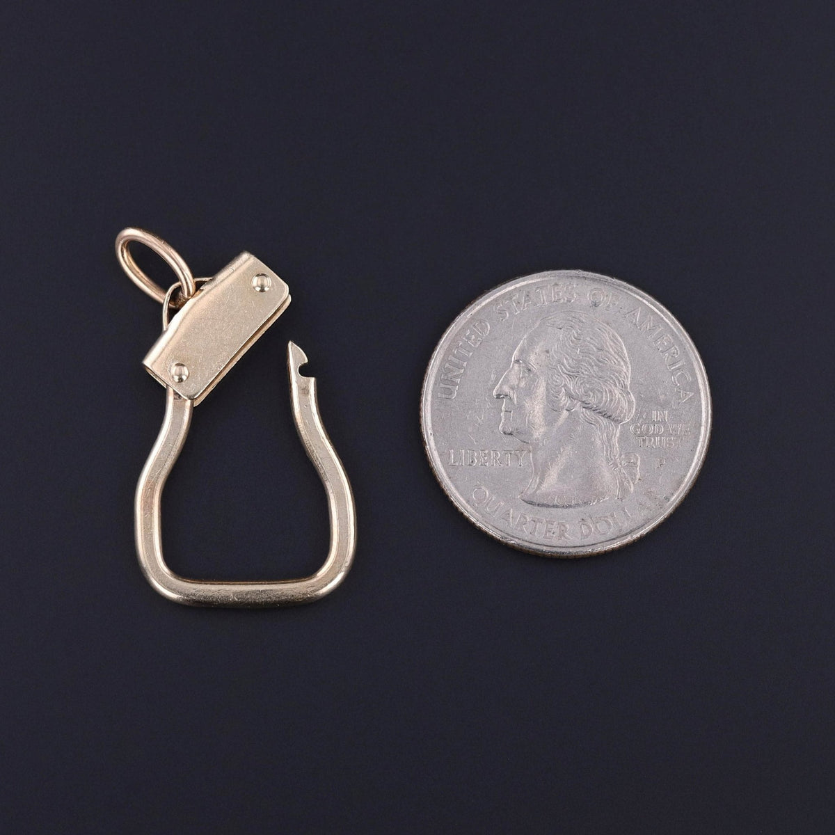 Vintage Charm Holder of 14k Gold - Trademark Antiques