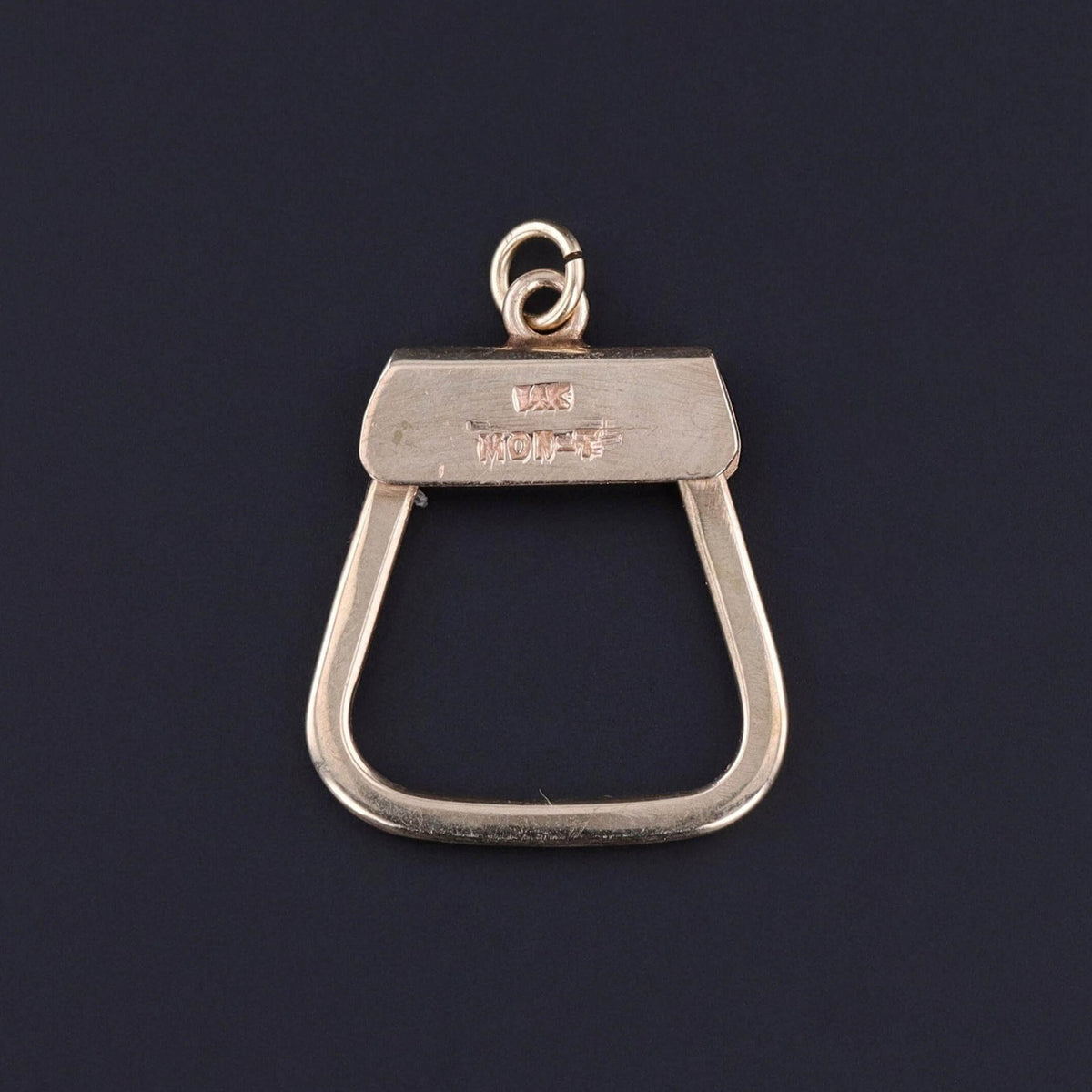 Vintage Charm Holder Pendant of 14k Gold - Trademark Antiques