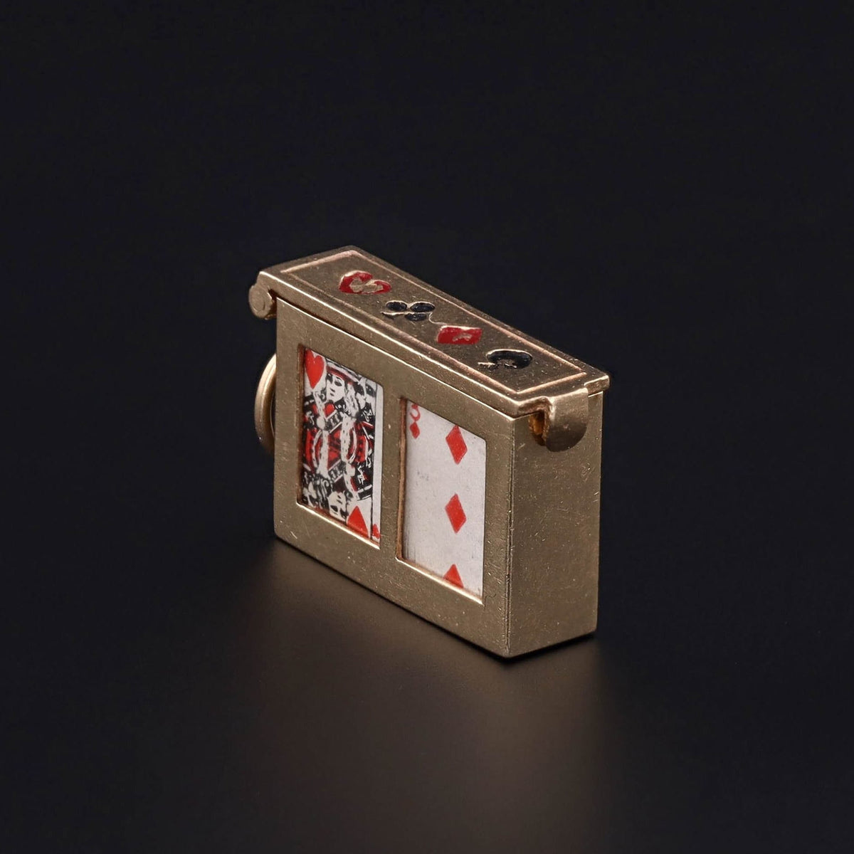 Vintage Charm of Mini Playing Cards in 14k Gold - Trademark Antiques