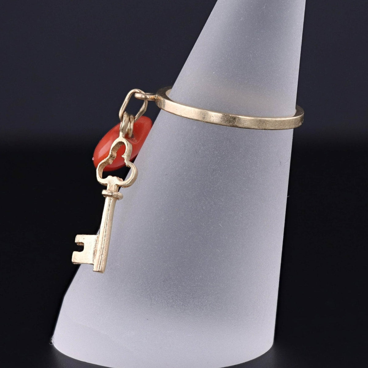 Vintage Charm Ring of 14k Gold - Trademark Antiques