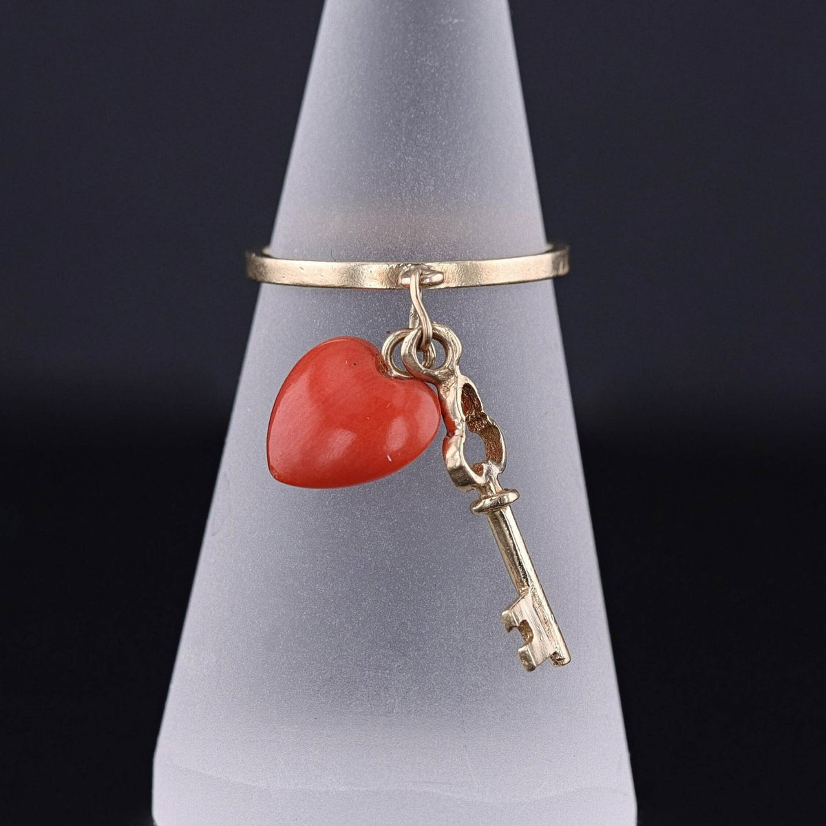 Vintage Charm Ring of 14k Gold - Trademark Antiques