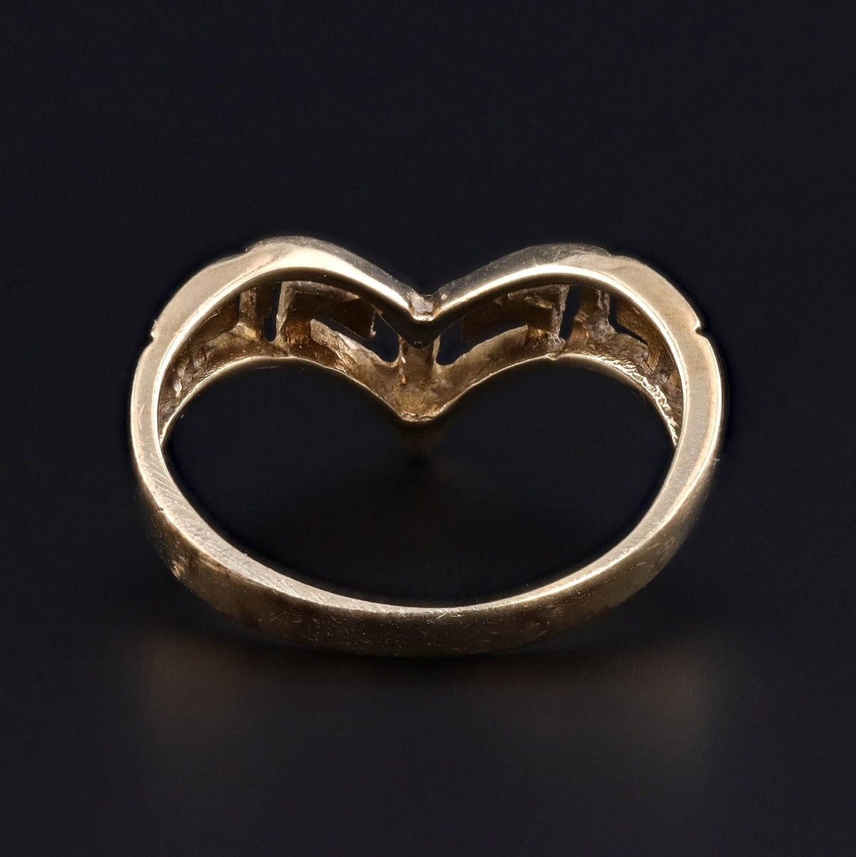 Vintage Chevron Band of 14k Gold - Trademark Antiques