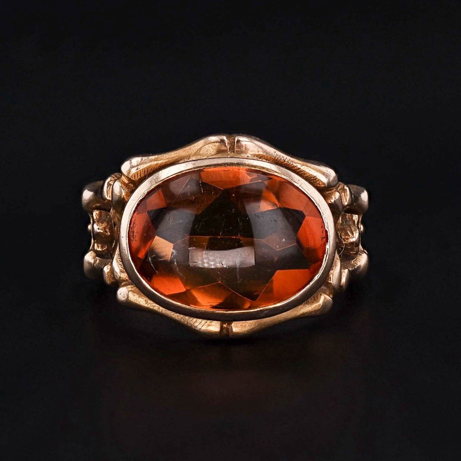 Vintage Citrine Ring of 10k Gold - Trademark Antiques