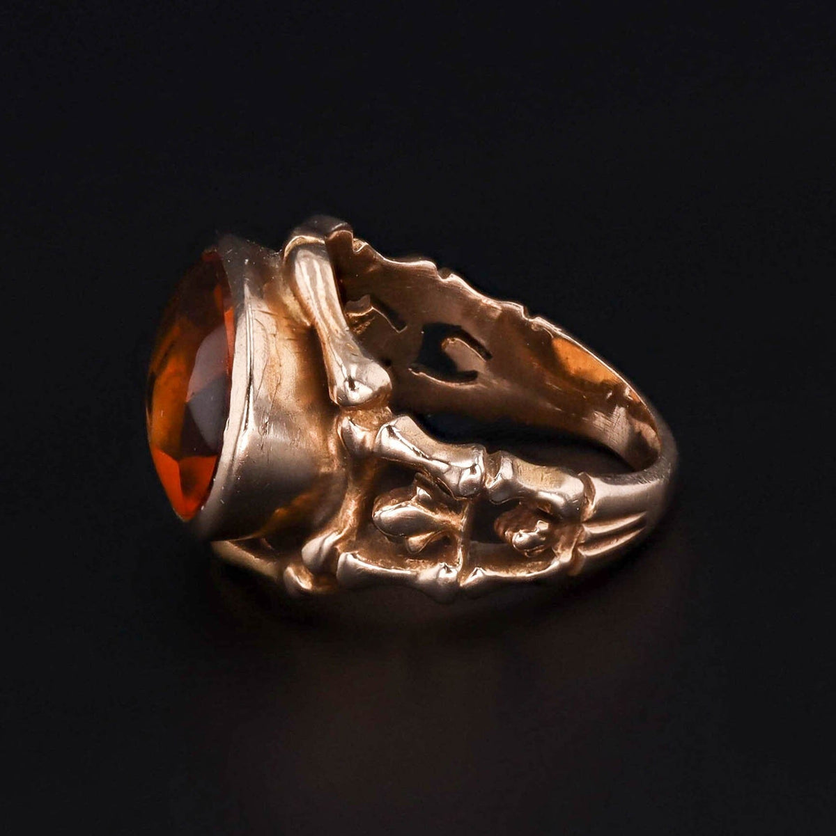 Vintage Citrine Ring of 10k Gold - Trademark Antiques