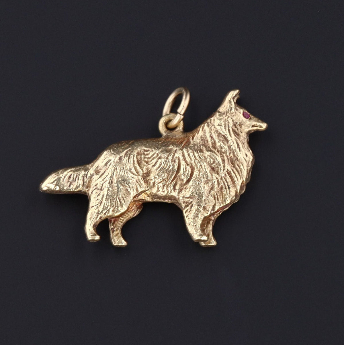 Vintage Collie Charm | Dog Charm - Trademark Antiques