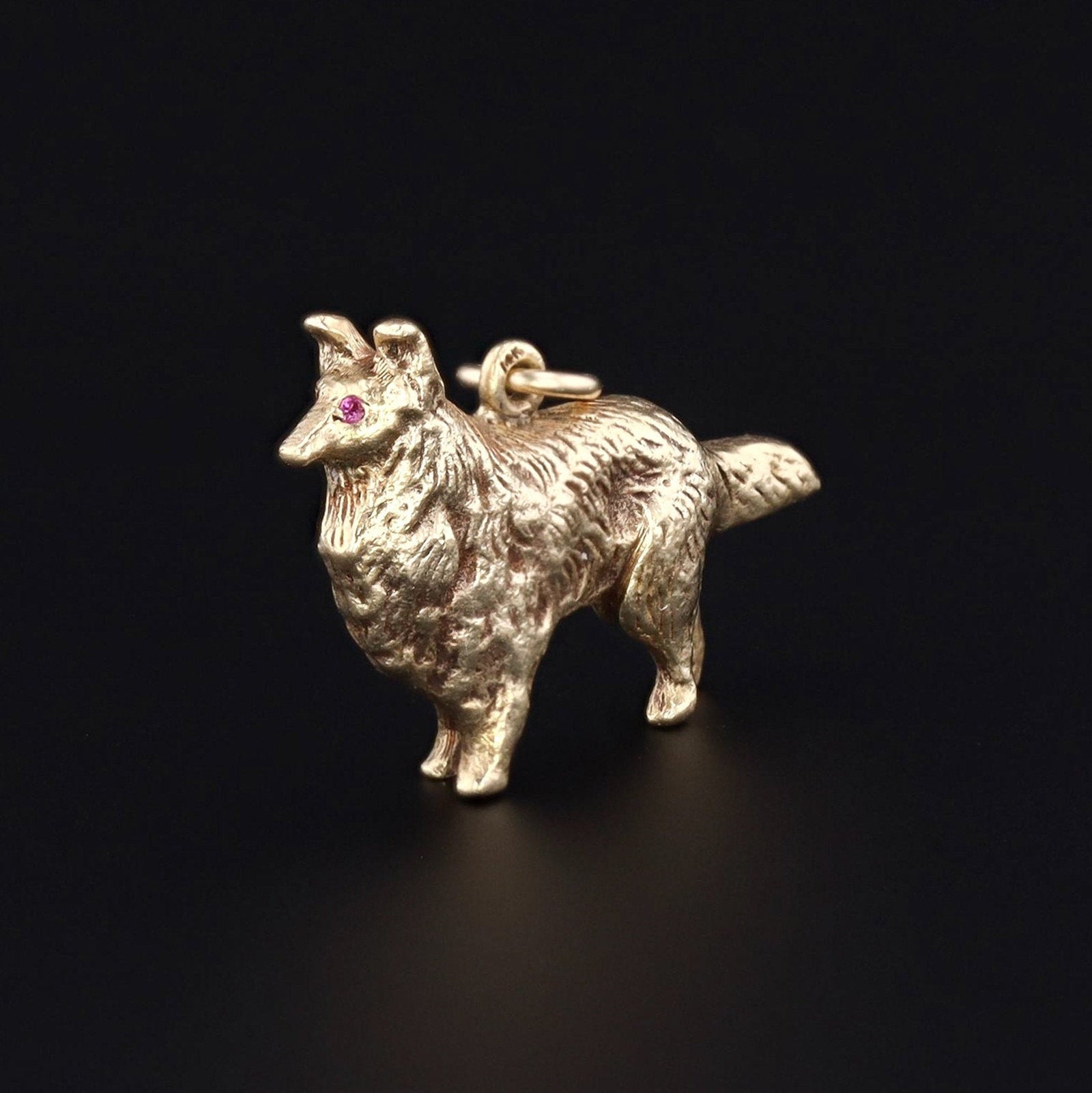 Vintage Collie Charm | Dog Charm - Trademark Antiques