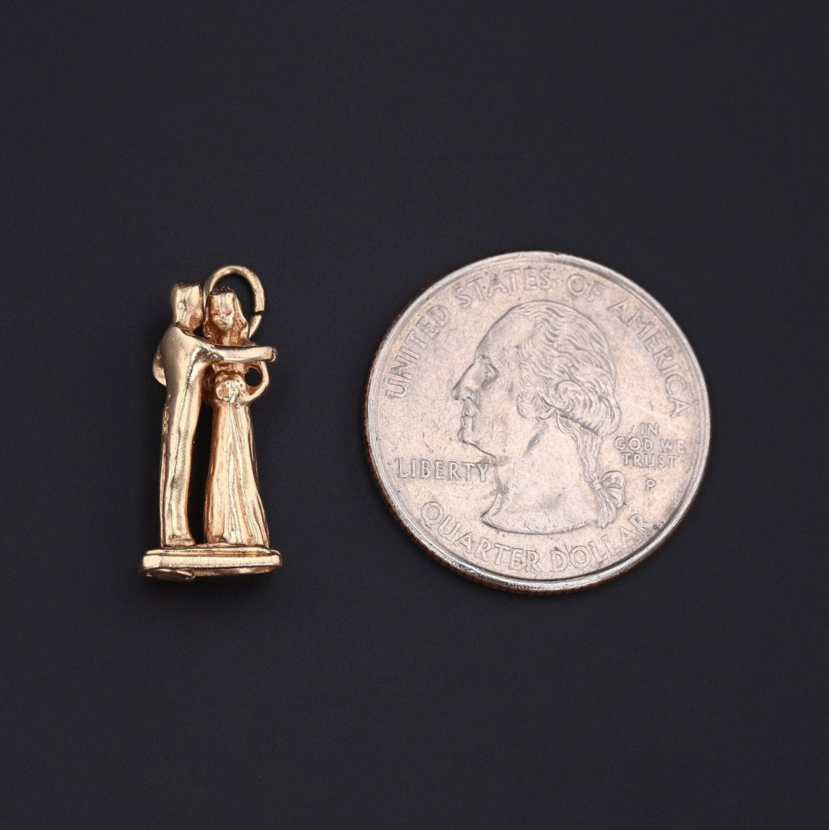 Vintage Couple Charm of 14k Gold - Trademark Antiques