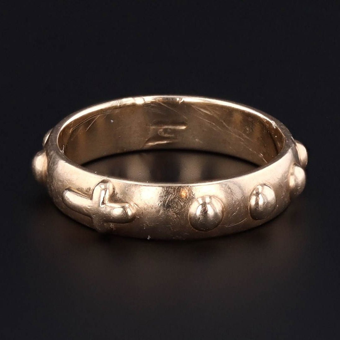 Vintage Cross Ring | 10k Gold Ring - Trademark Antiques