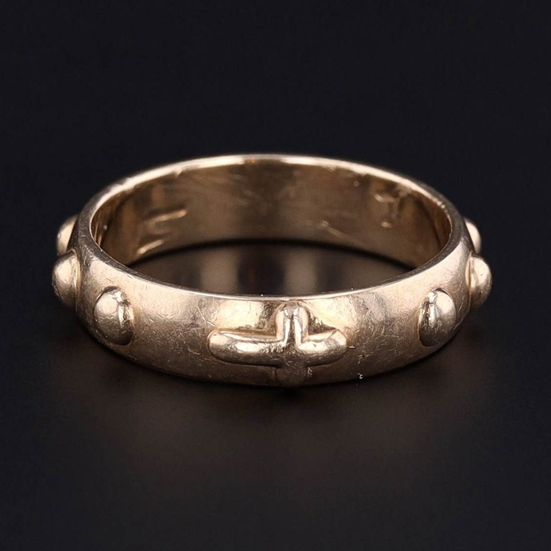 Vintage Cross Ring | 10k Gold Ring - Trademark Antiques