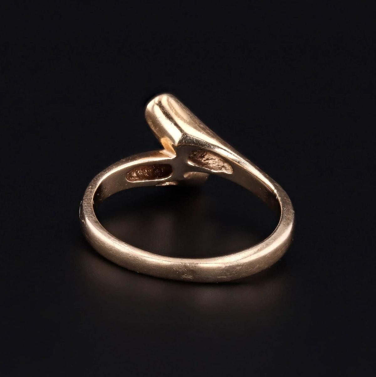 Vintage Diamond and 14k Gold Bypass Ring - Trademark Antiques