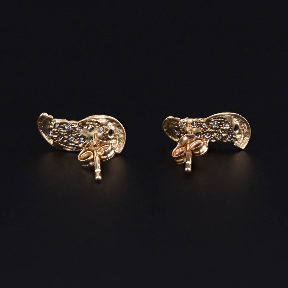 Vintage Diamond Earrings of 14k Gold - Trademark Antiques