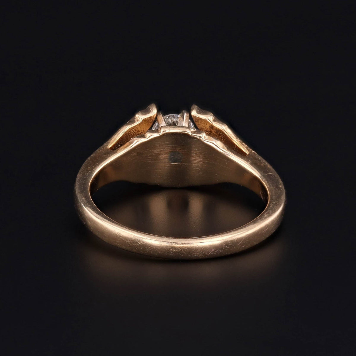 Vintage Diamond Engagement Ring of 14k Gold - Trademark Antiques