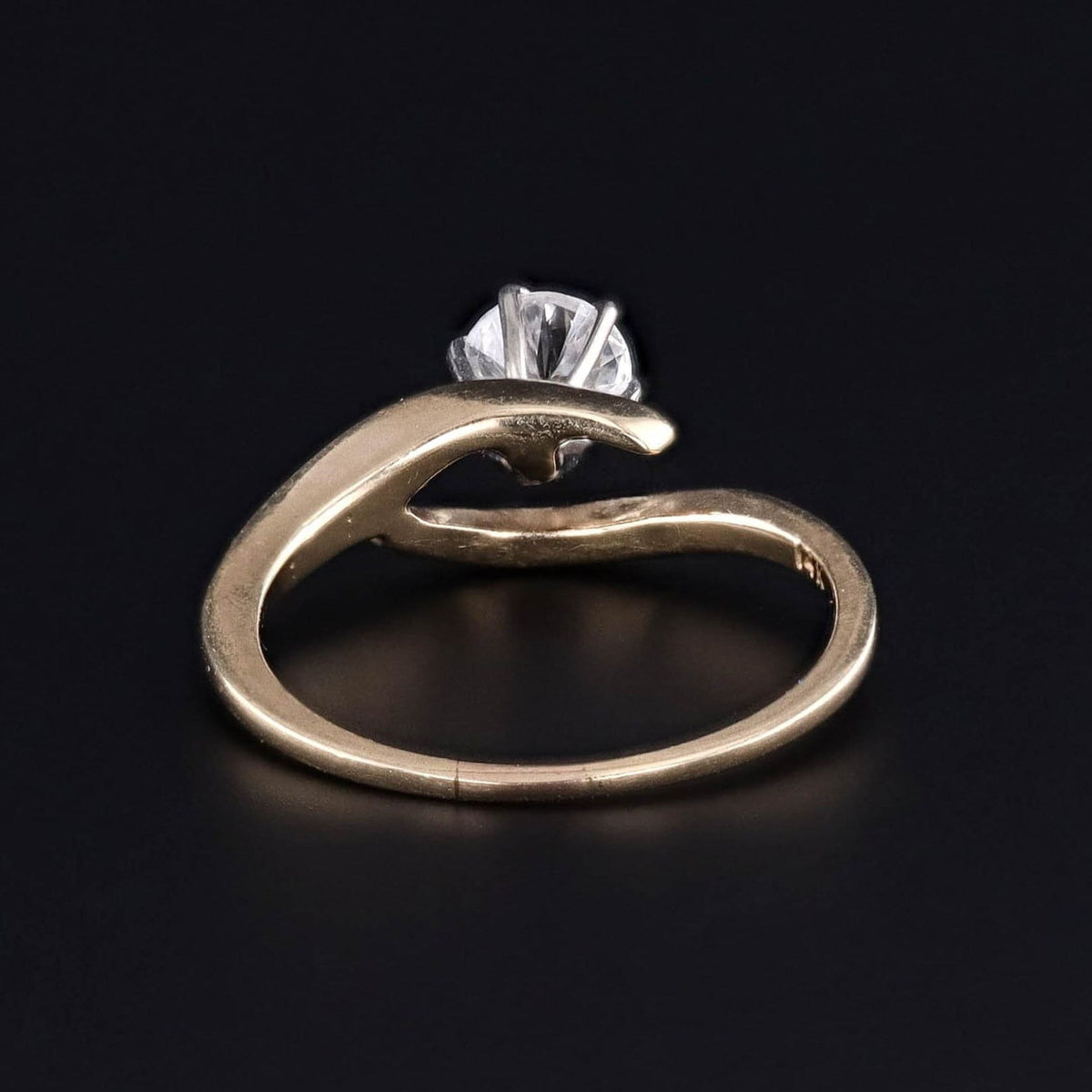 Vintage Diamond Engagement Ring of 14k Gold - Trademark Antiques