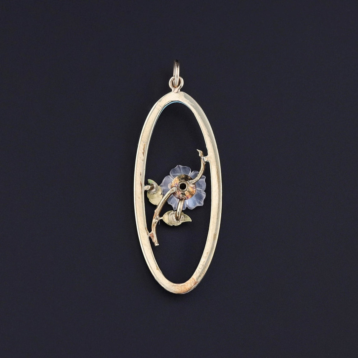 Vintage Diamond Flower Conversion Pendant of 14k Gold - Trademark Antiques