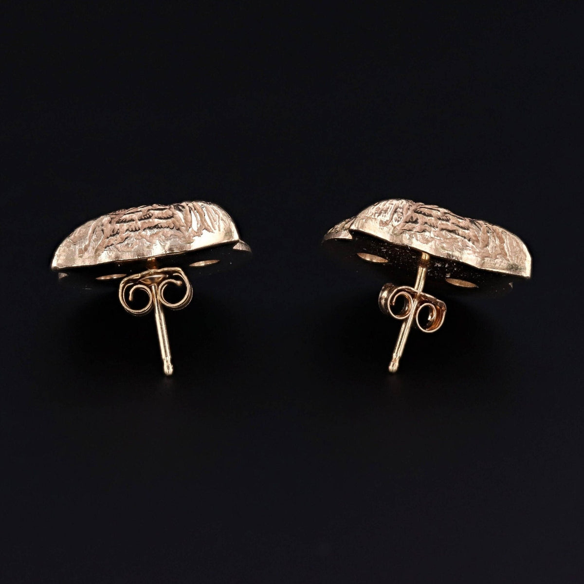 Vintage Diamond Owl Earrings of 14k Gold - Trademark Antiques