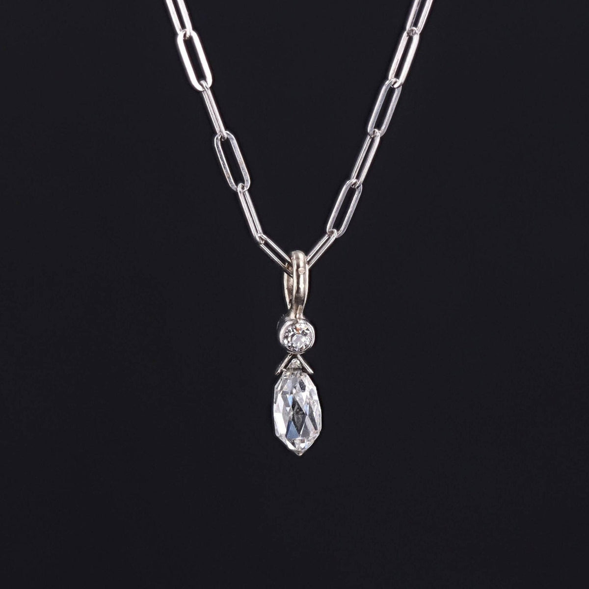 Vintage Diamond Pendant of 14k Gold - Trademark Antiques