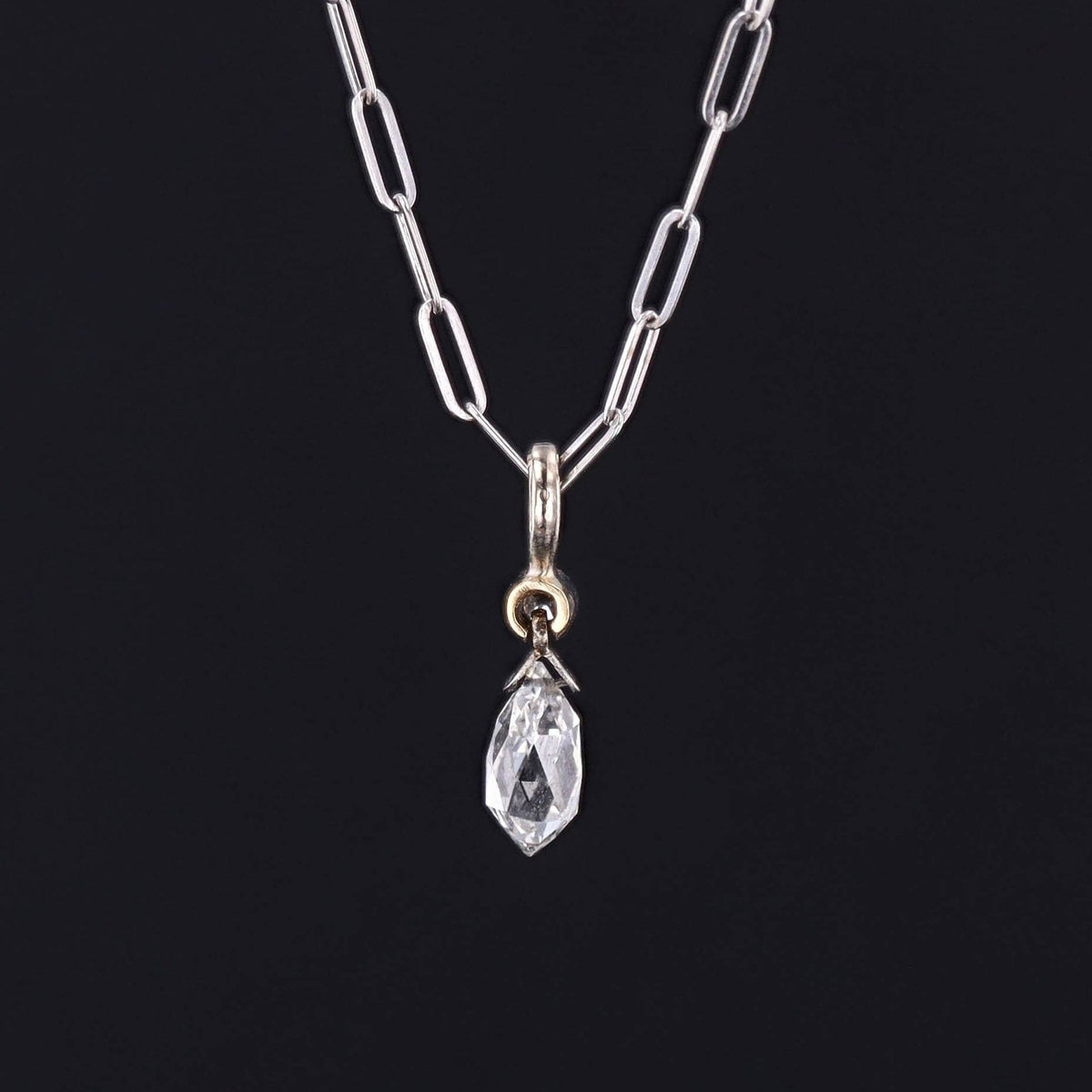 Vintage Diamond Pendant of 14k Gold - Trademark Antiques