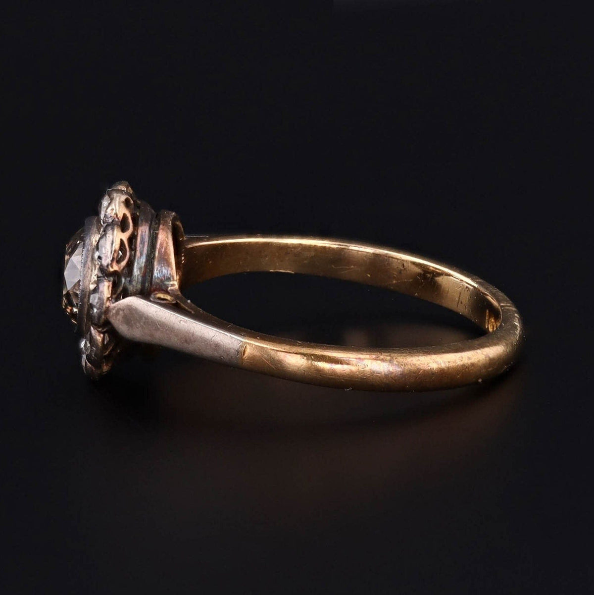 Vintage Diamond Ring | Champagne Diamond Ring - Trademark Antiques