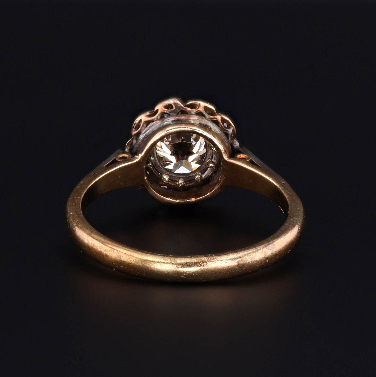 Vintage Diamond Ring | Champagne Diamond Ring - Trademark Antiques