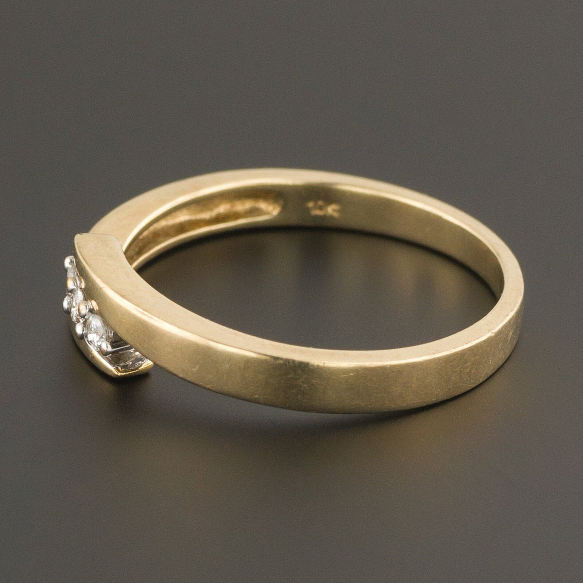 Vintage Diamond Ring | Diamond Bypass Ring - Trademark Antiques
