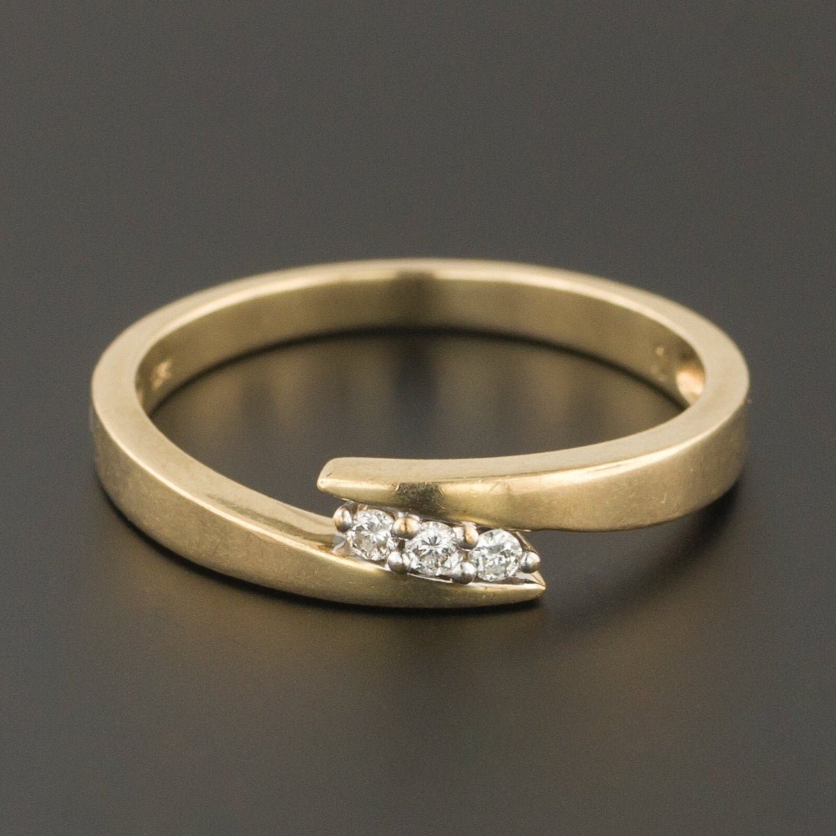 Vintage Diamond Ring | Diamond Bypass Ring - Trademark Antiques