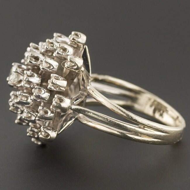 Vintage Diamond Ring | Diamond Cocktail Ring - Trademark Antiques