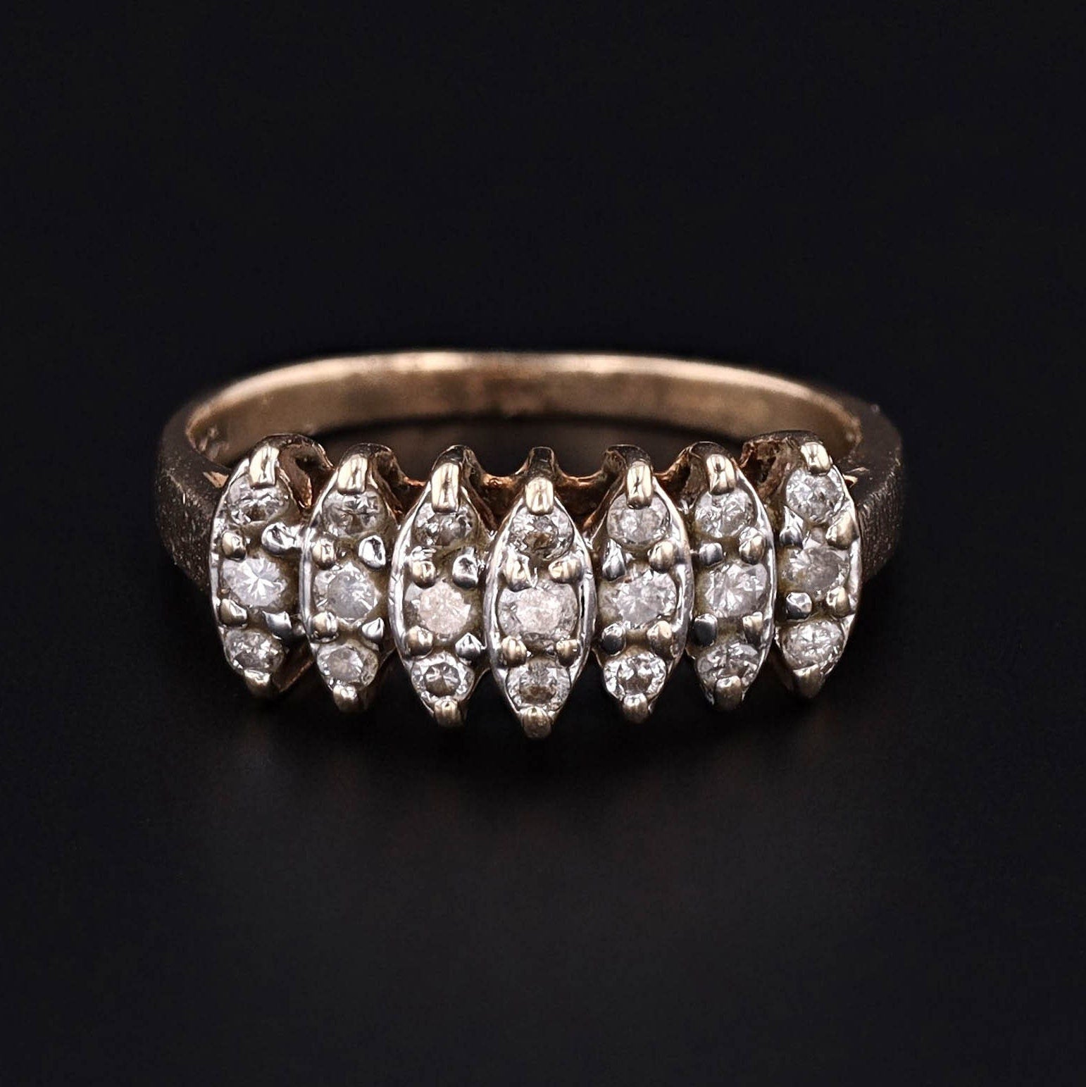 Vintage Diamond Ring of 10k Gold - Trademark Antiques