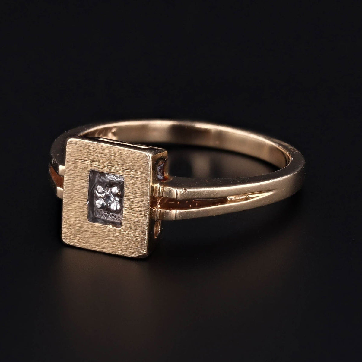 Vintage Diamond Ring of 10k Gold - Trademark Antiques