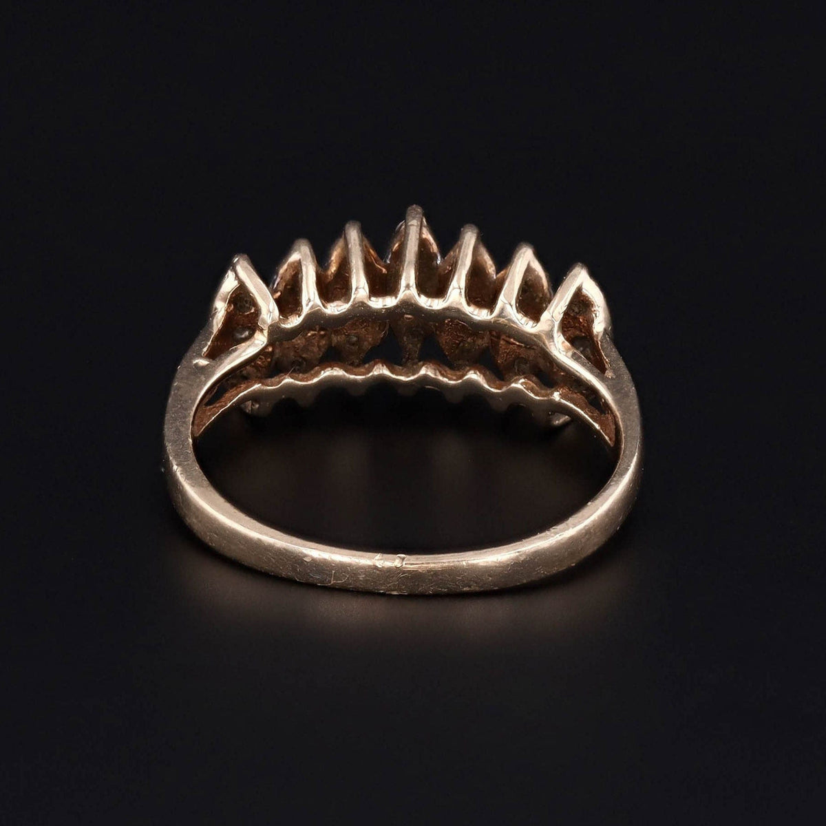 Vintage Diamond Ring of 10k Gold - Trademark Antiques