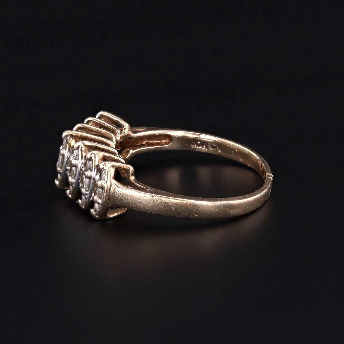 Vintage Diamond Ring of 10k Gold - Trademark Antiques