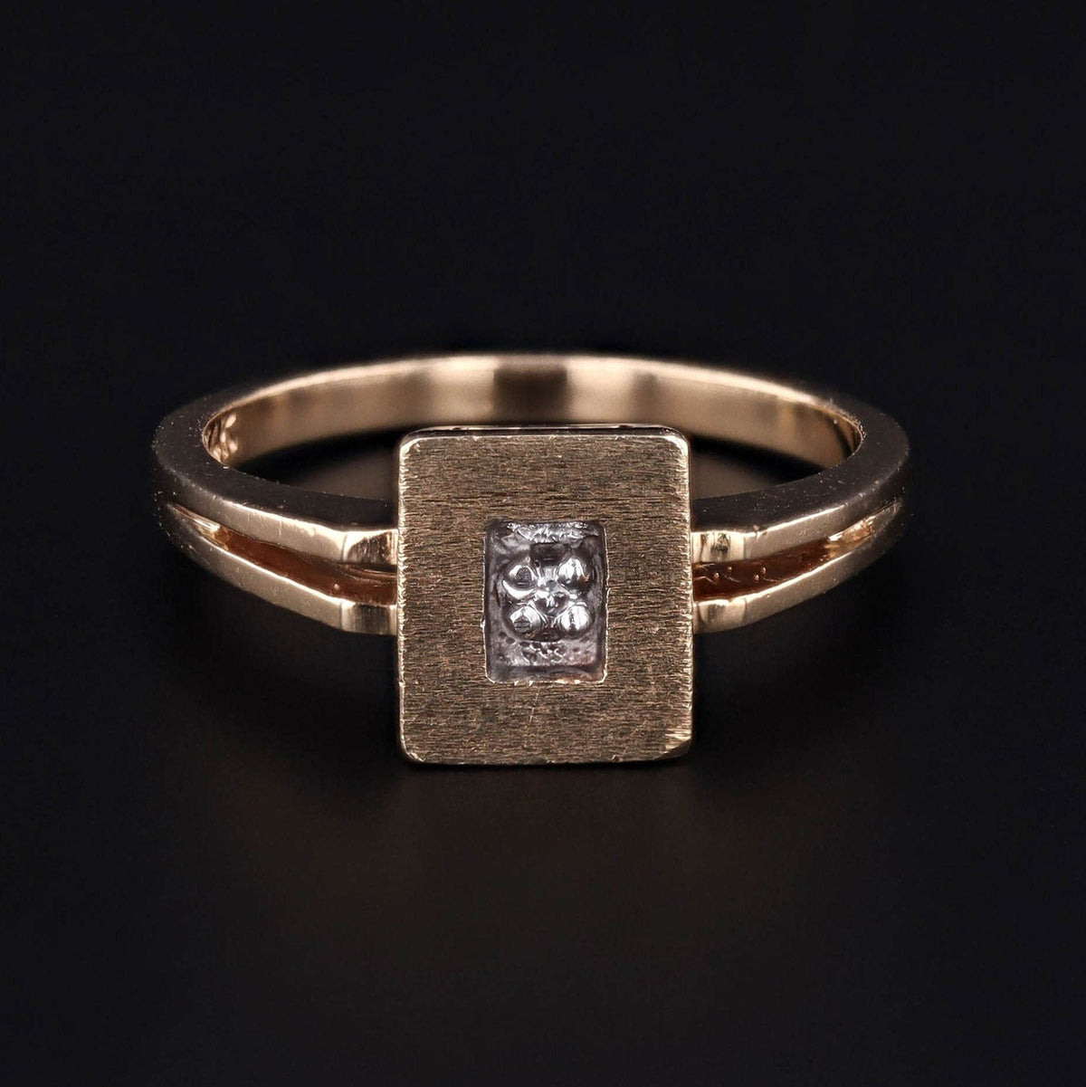 Vintage Diamond Ring of 10k Gold - Trademark Antiques