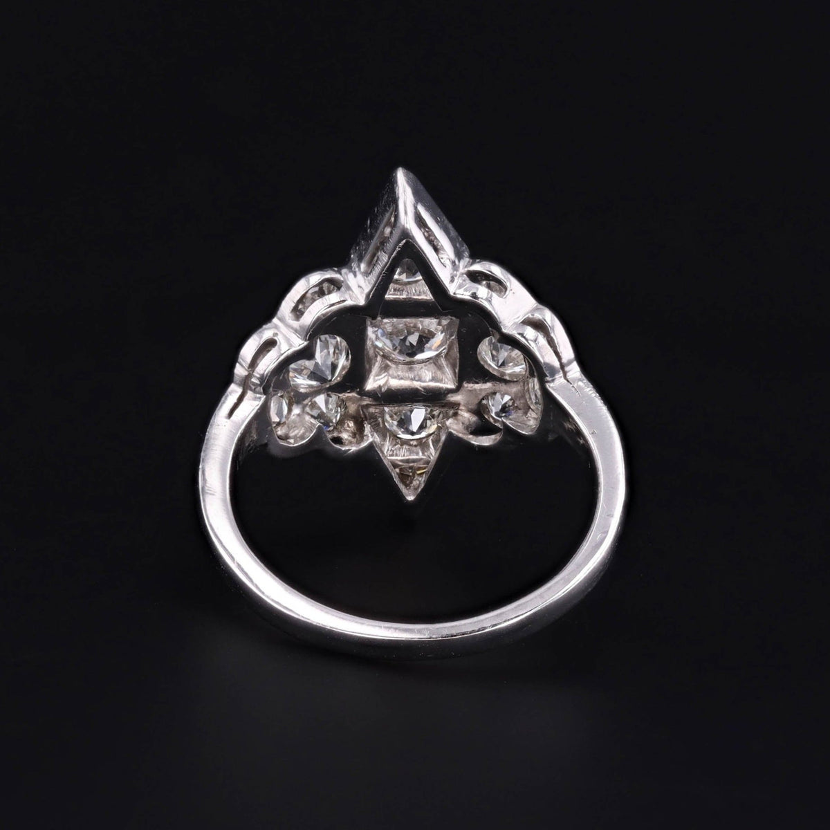Vintage Diamond Ring | Platinum Diamond Ring - Trademark Antiques