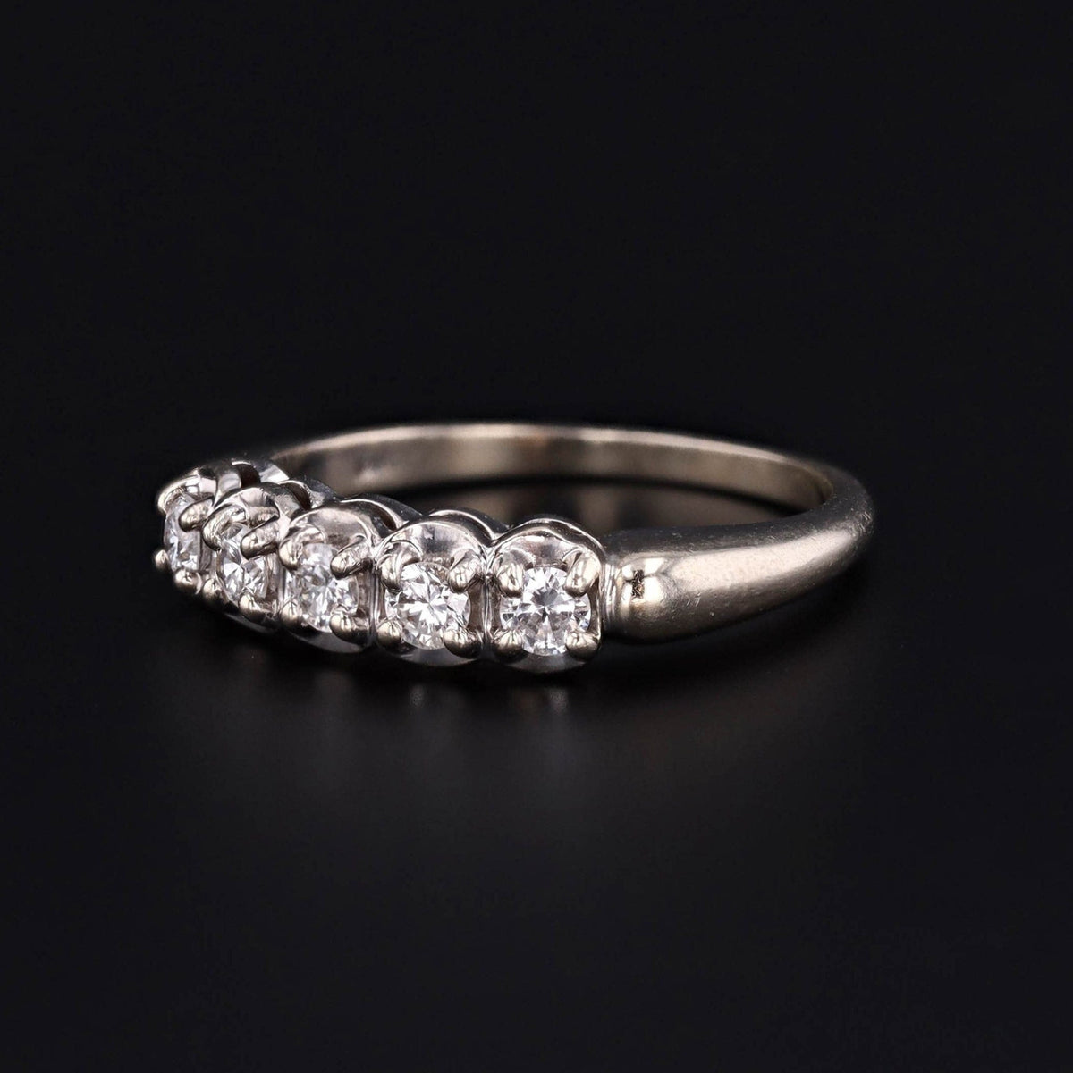 Vintage Diamond Wedding Band | Diamond Ring - Trademark Antiques