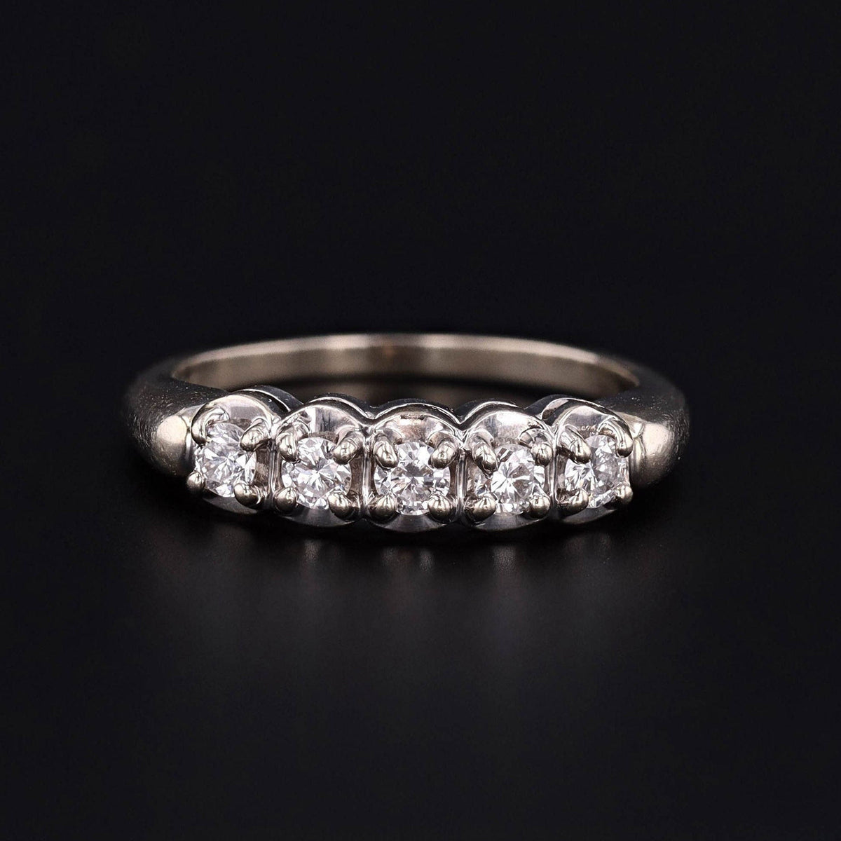 Vintage Diamond Wedding Band | Diamond Ring - Trademark Antiques