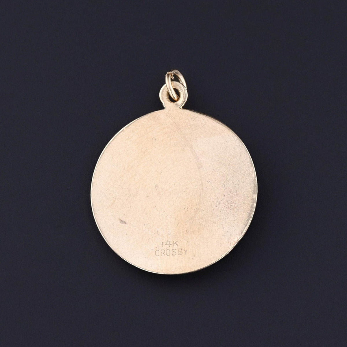 Vintage Diamonds are a Girls Best Friend Pendant 14k Gold - Trademark Antiques